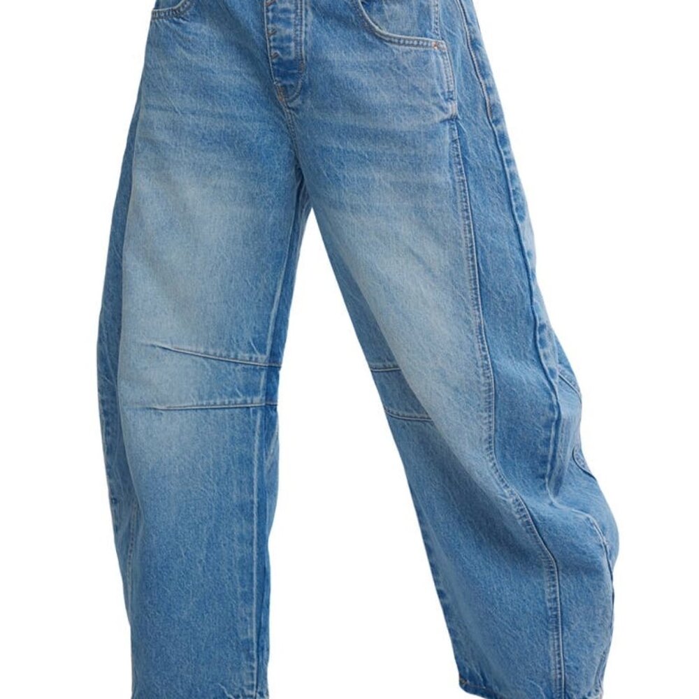 Free People Barrel Jeans
